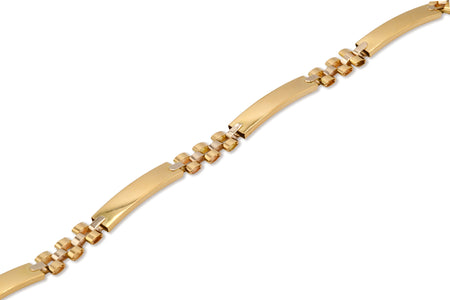 BRACCIALE UOMO PIASTRE ALTERNATE