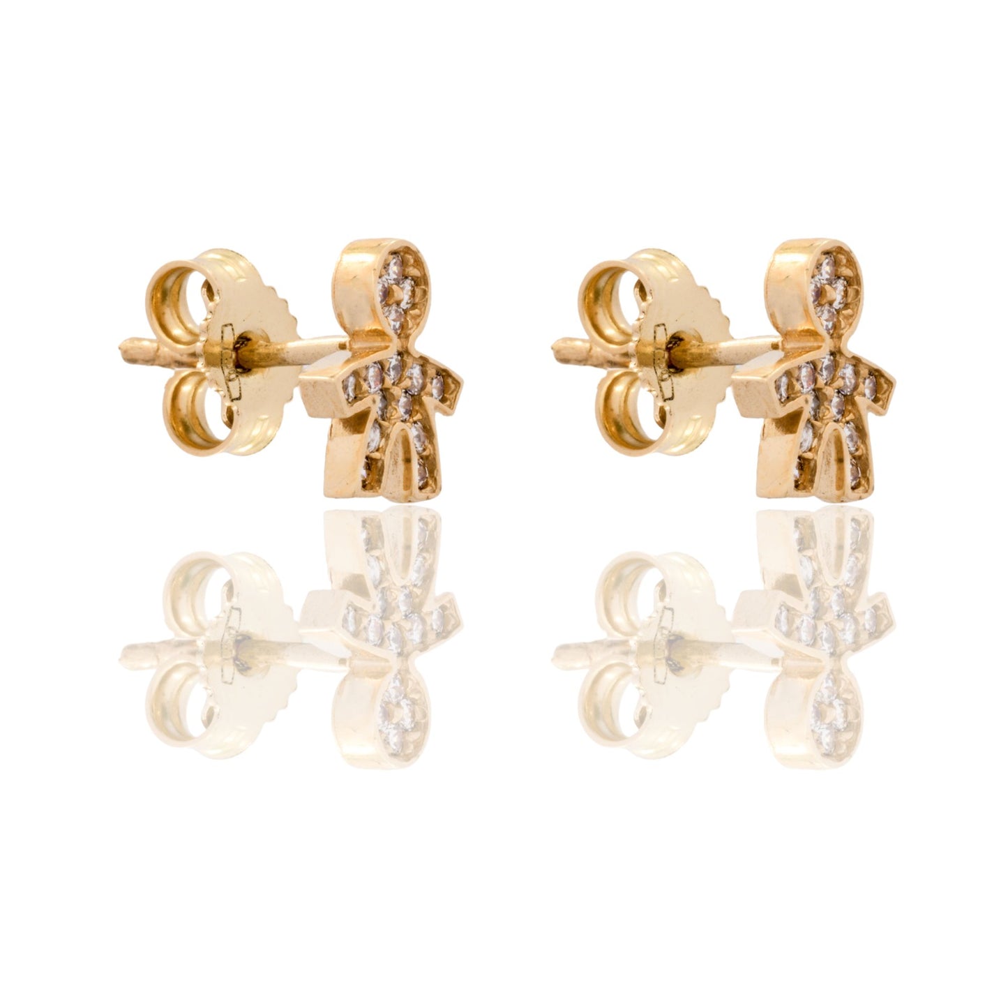 ORECCHINI DONNA BIMBO PAVE'