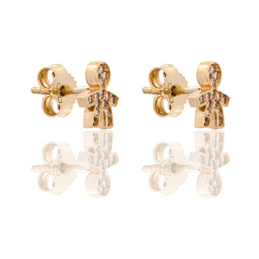 ORECCHINI DONNA BIMBO PAVE'