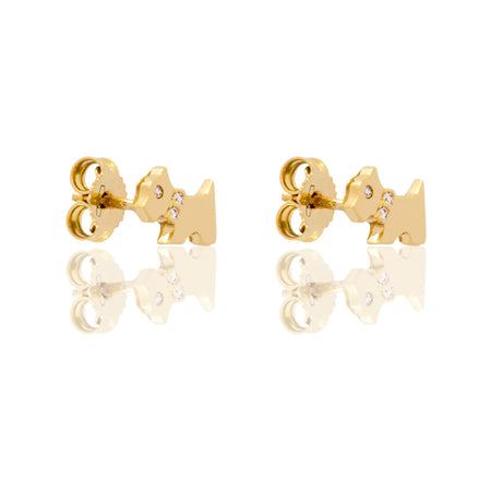 ORECCHINI CAGNOLINO CON COLLARE