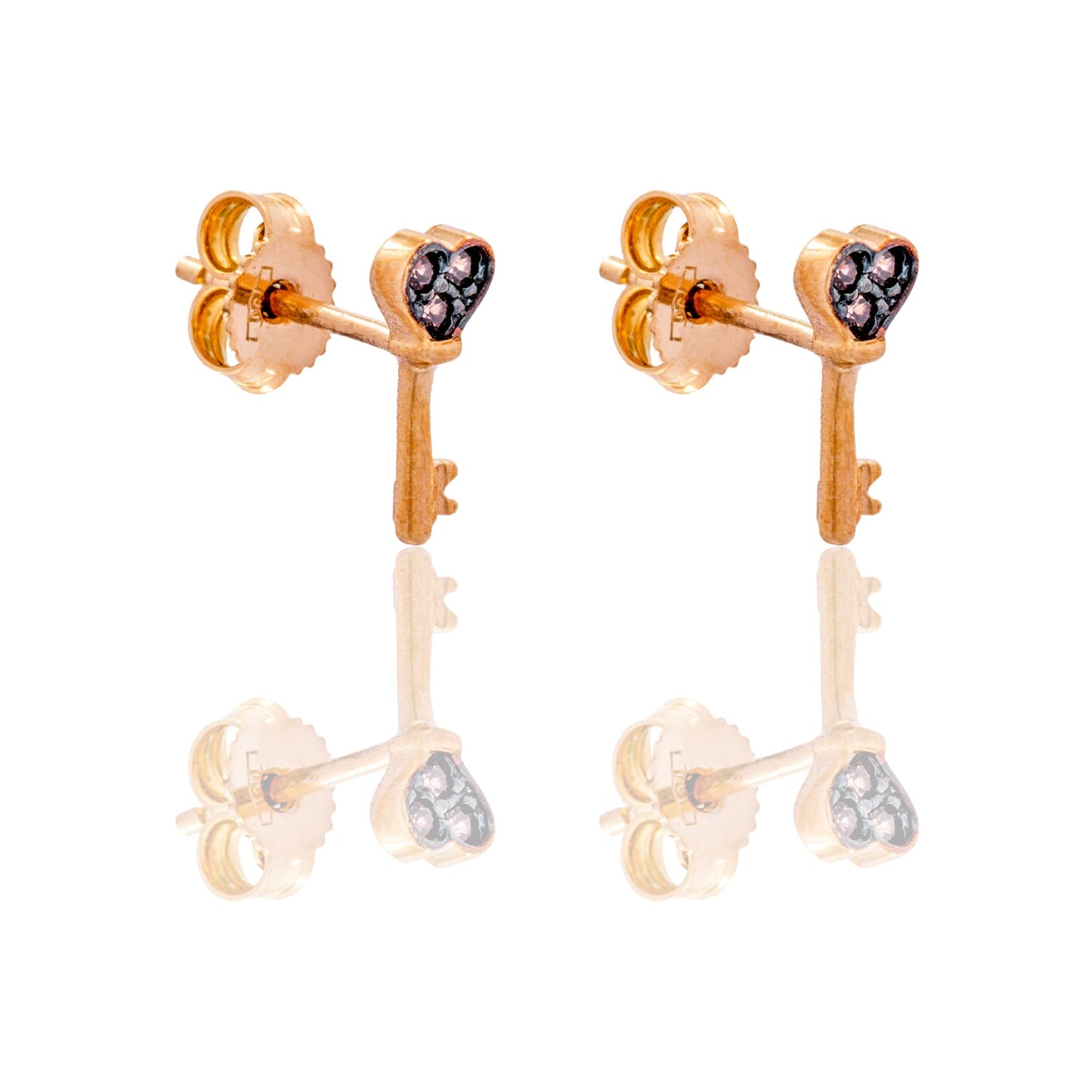 ORECCHINI DONNA CHIAVE CON CUORE