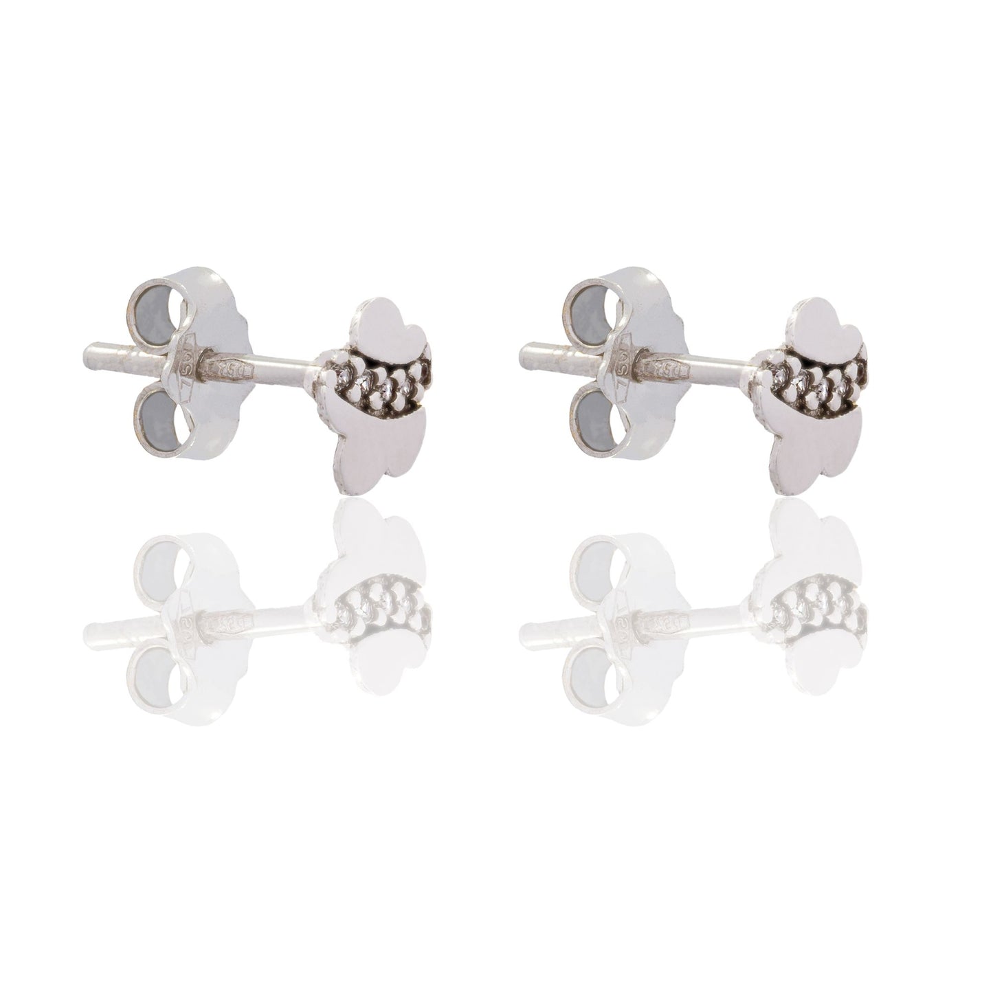 ORECCHINI DONNA FIORE CON STRISCIA