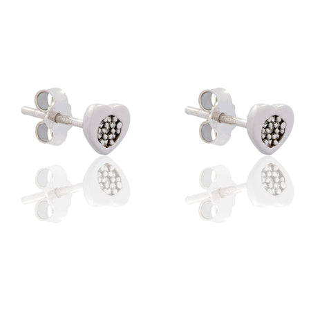 ORECCHINI DONNA CUORE CERCHIO CON CENTRO