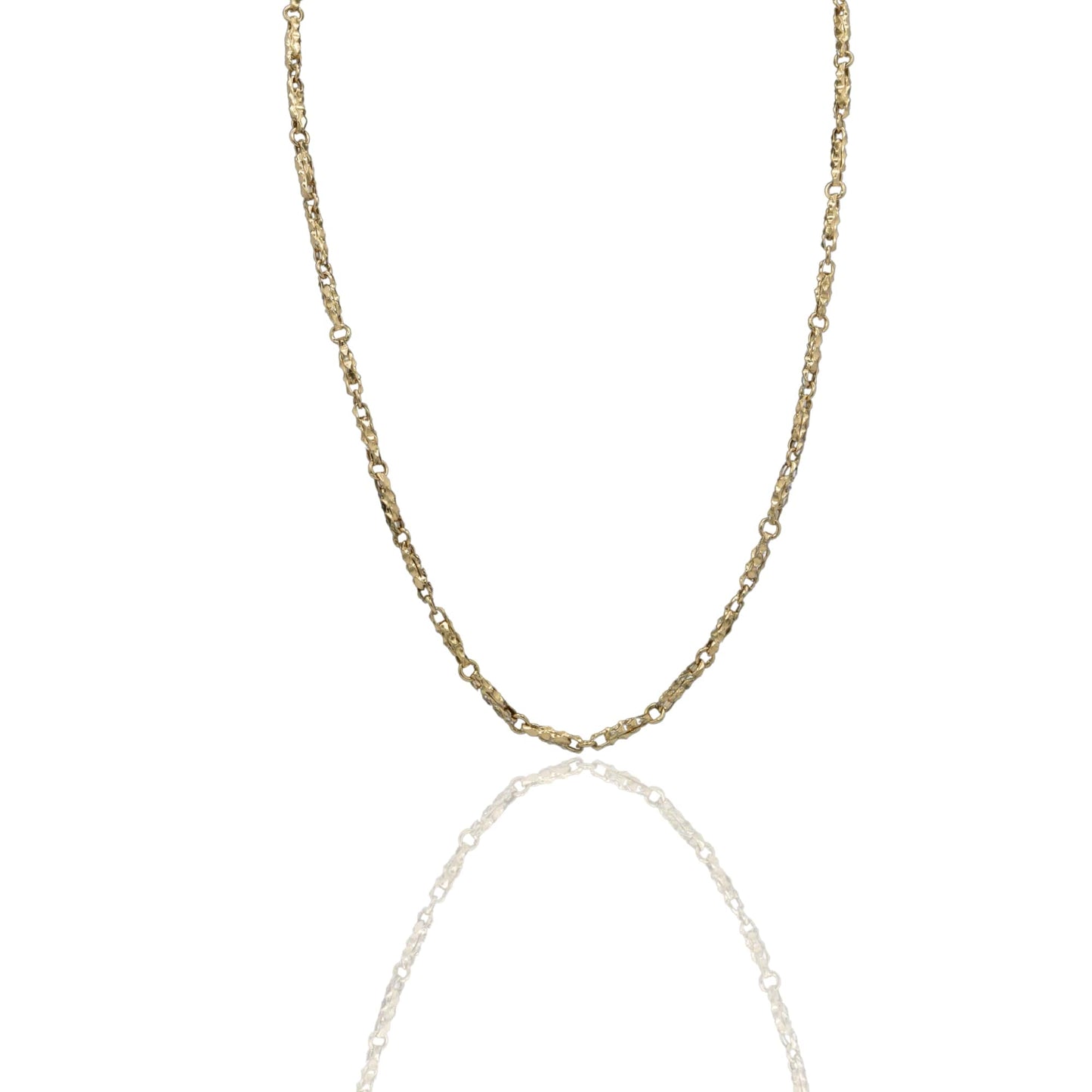 Collana Oro Giallo Oro 18 carati Catena Piatta Solo Oro