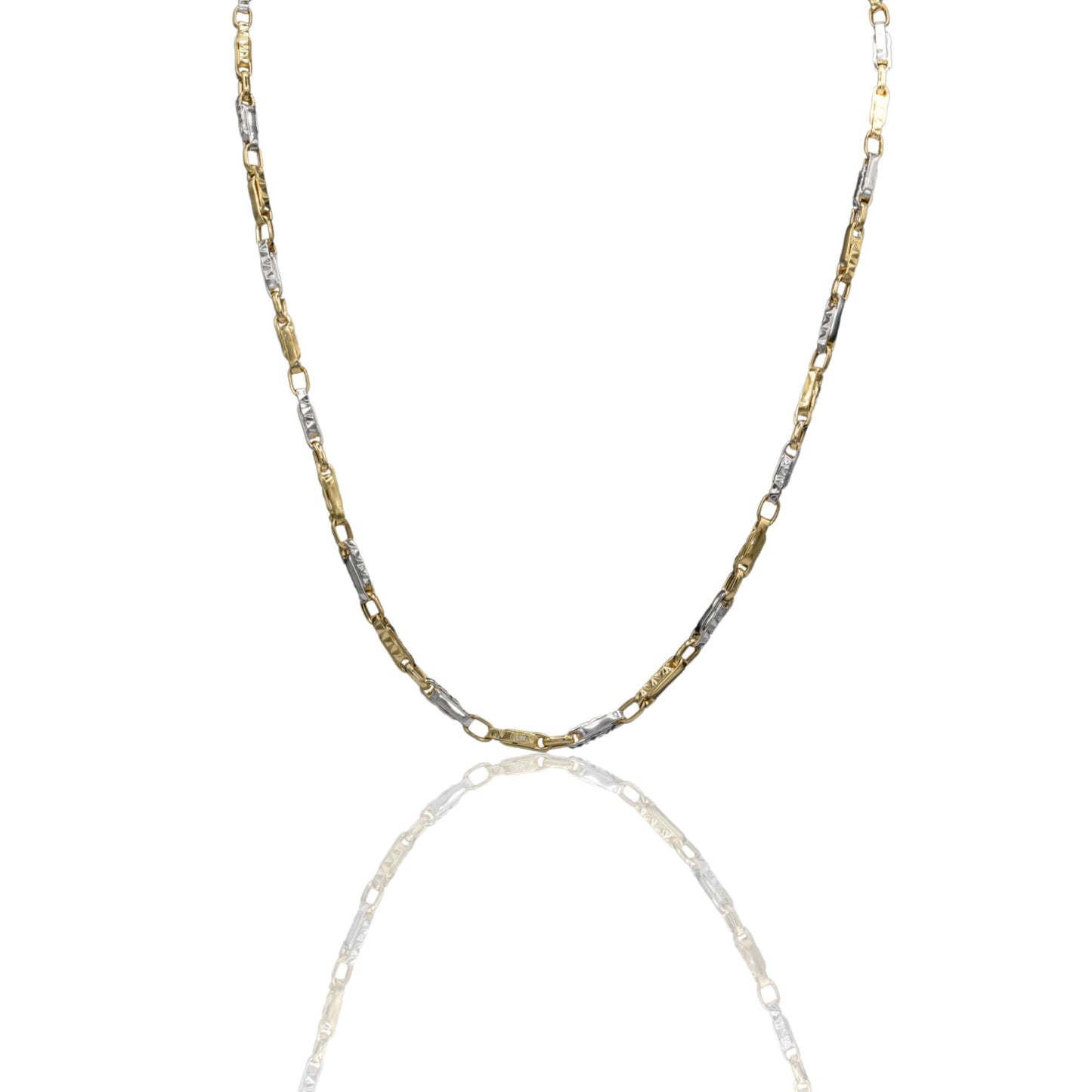 Collana Oro Giallo Oro Bianco Oro 18 carati Girocollo Solo Oro