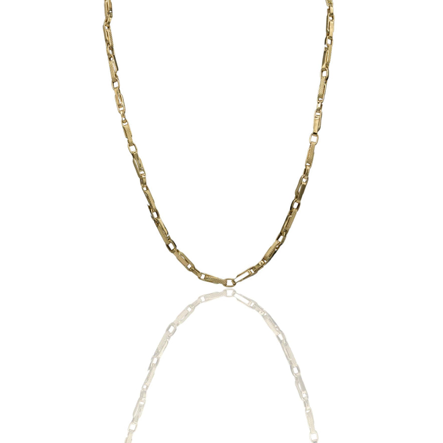 Collana Oro Giallo Oro 18 carati Girocollo maglie alternate Solo Oro