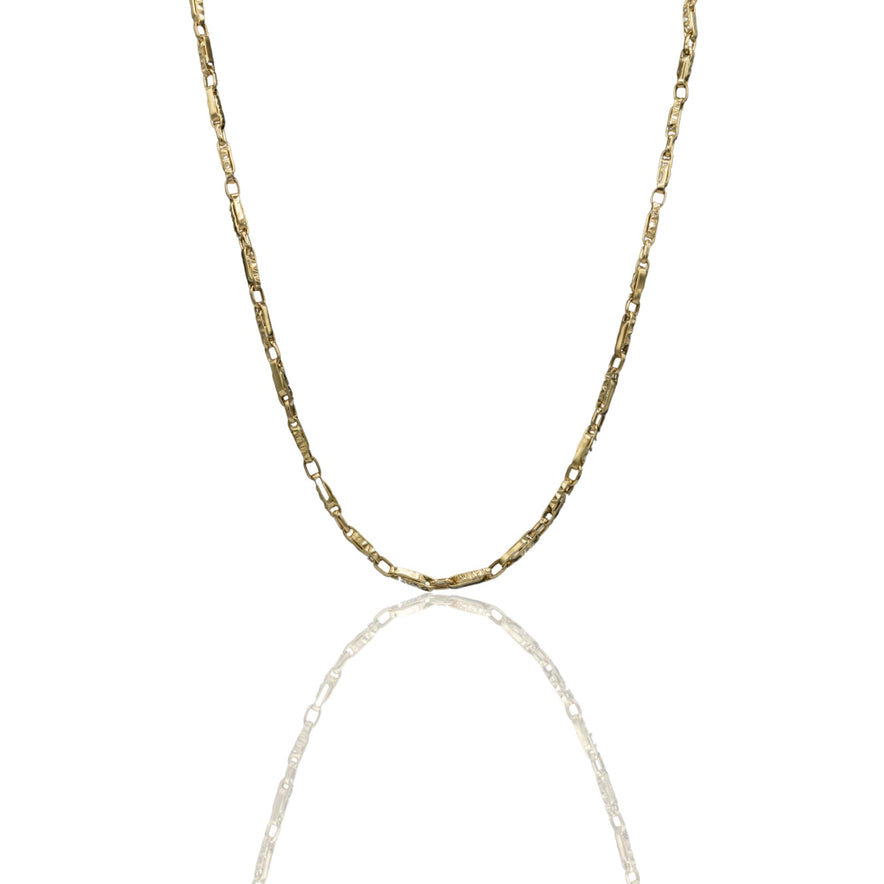 Collana Oro Giallo Oro 18 carati Girocollo maglie alternate Solo Oro