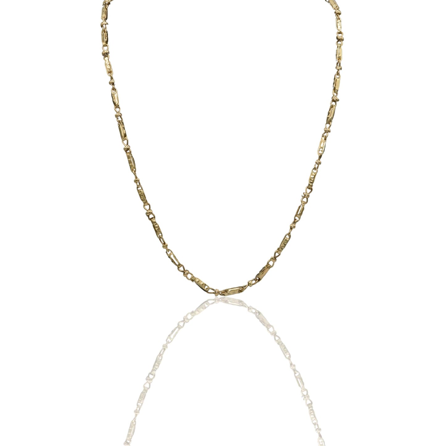 Collana Oro Giallo Oro 18 carati Girocollo maglie alternate Solo Oro