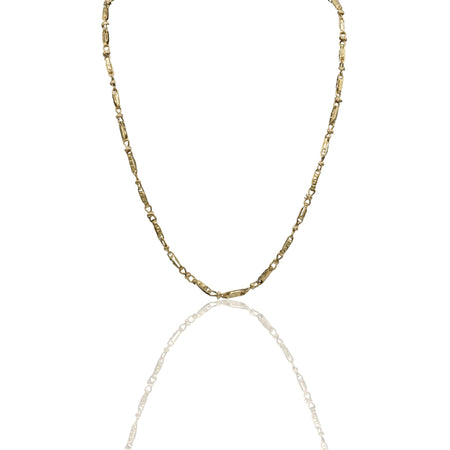 Collana Oro Giallo Oro 18 carati Girocollo maglie alternate Solo Oro