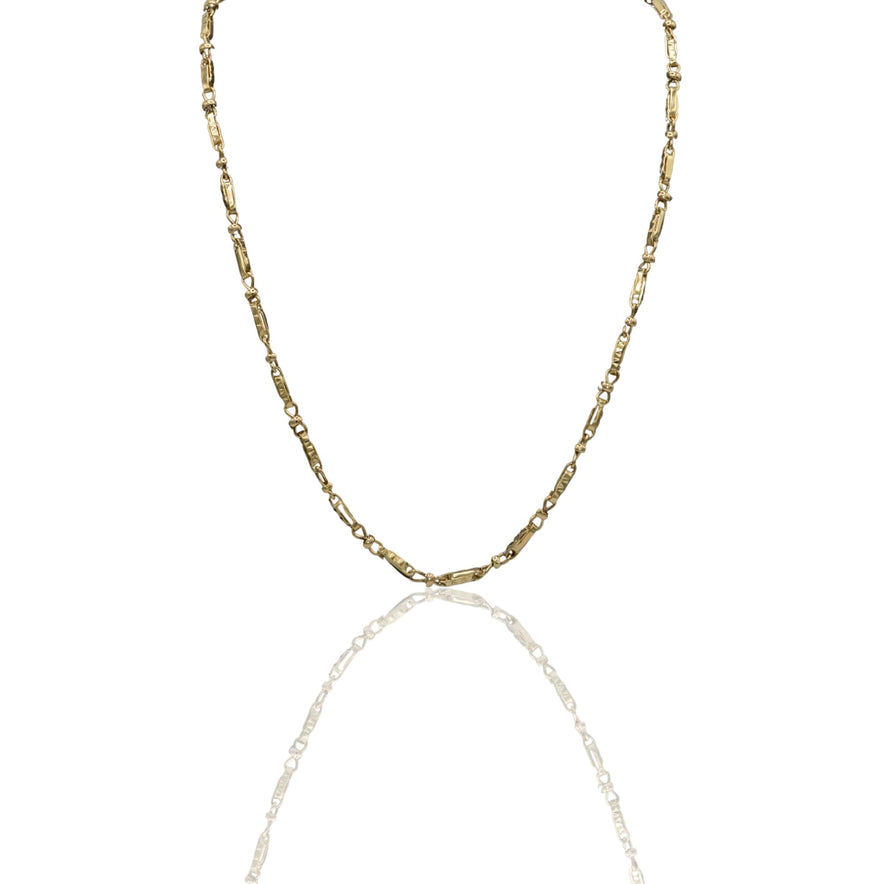 Collana Oro Giallo Oro 18 carati Girocollo maglie alternate Solo Oro