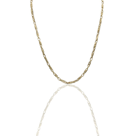 Collana Oro Giallo Oro 18 carati Girocollo maglie alternate Solo Oro