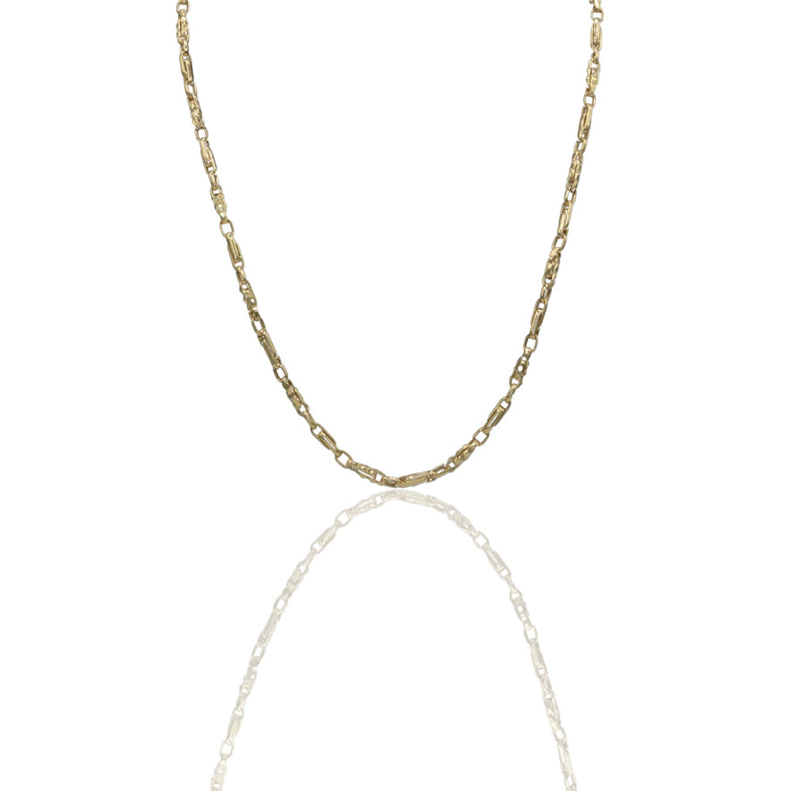Collana Oro Giallo Oro 18 carati Girocollo maglie alternate Solo Oro