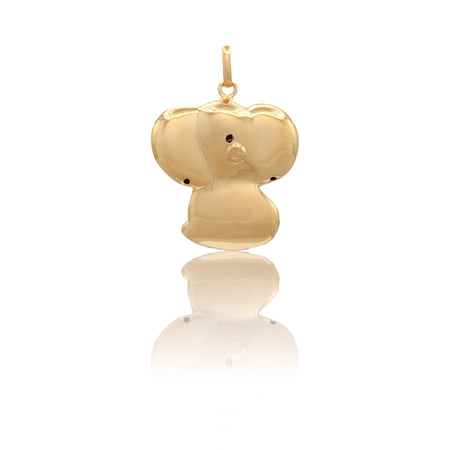 CIONDOLO DONNA ELEFANTE ELETTROFORMATO