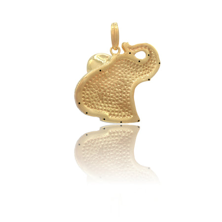 CIONDOLO DONNA ELEFANTE ELETTROFORMATO