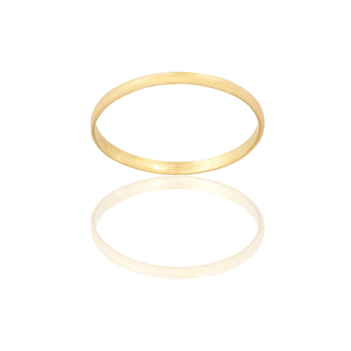 Anello Oro Giallo Oro 18 carati FERMANELLO LISCIO Solo Oro MIS. DALL' 8 AL 30