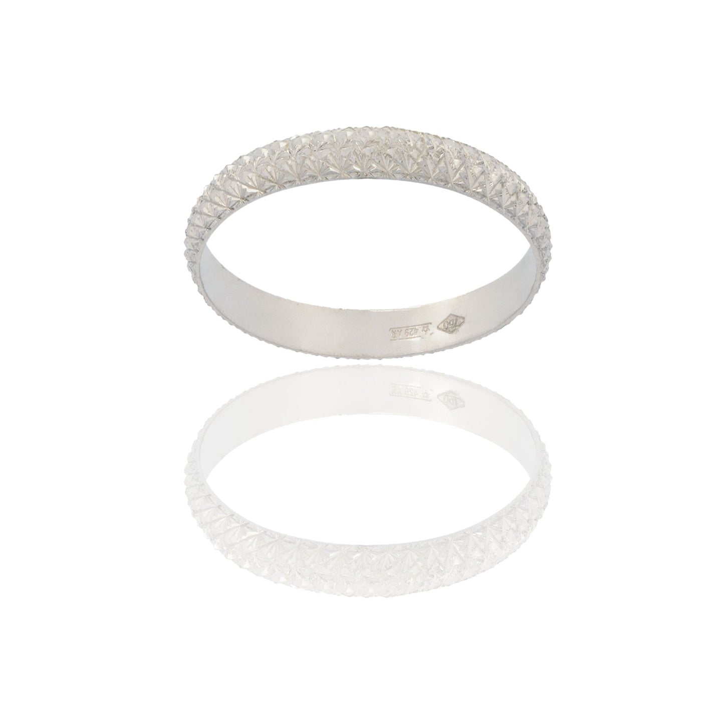 Anello Oro Bianco Oro 18 carati NEVE Solo Oro MIS. DALL' 8 AL 30
