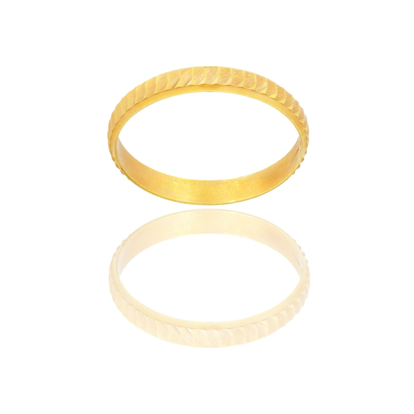 Anello Oro Giallo Oro 18 carati CAMELIA Solo Oro MIS. DALL' 8 AL 30
