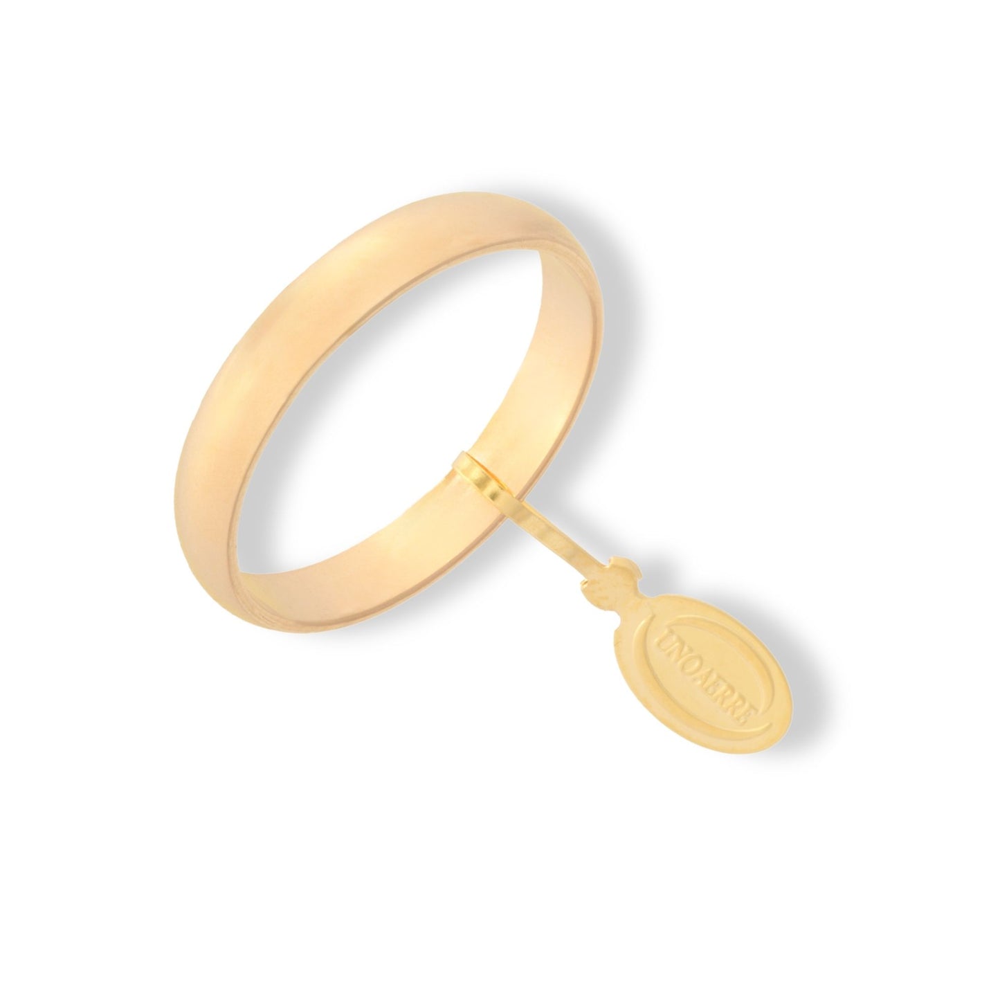 Anello in oro GIALLO Oro 18 carati Fede Classica Solo Oro spessore gambo 3,3 Gr. 3