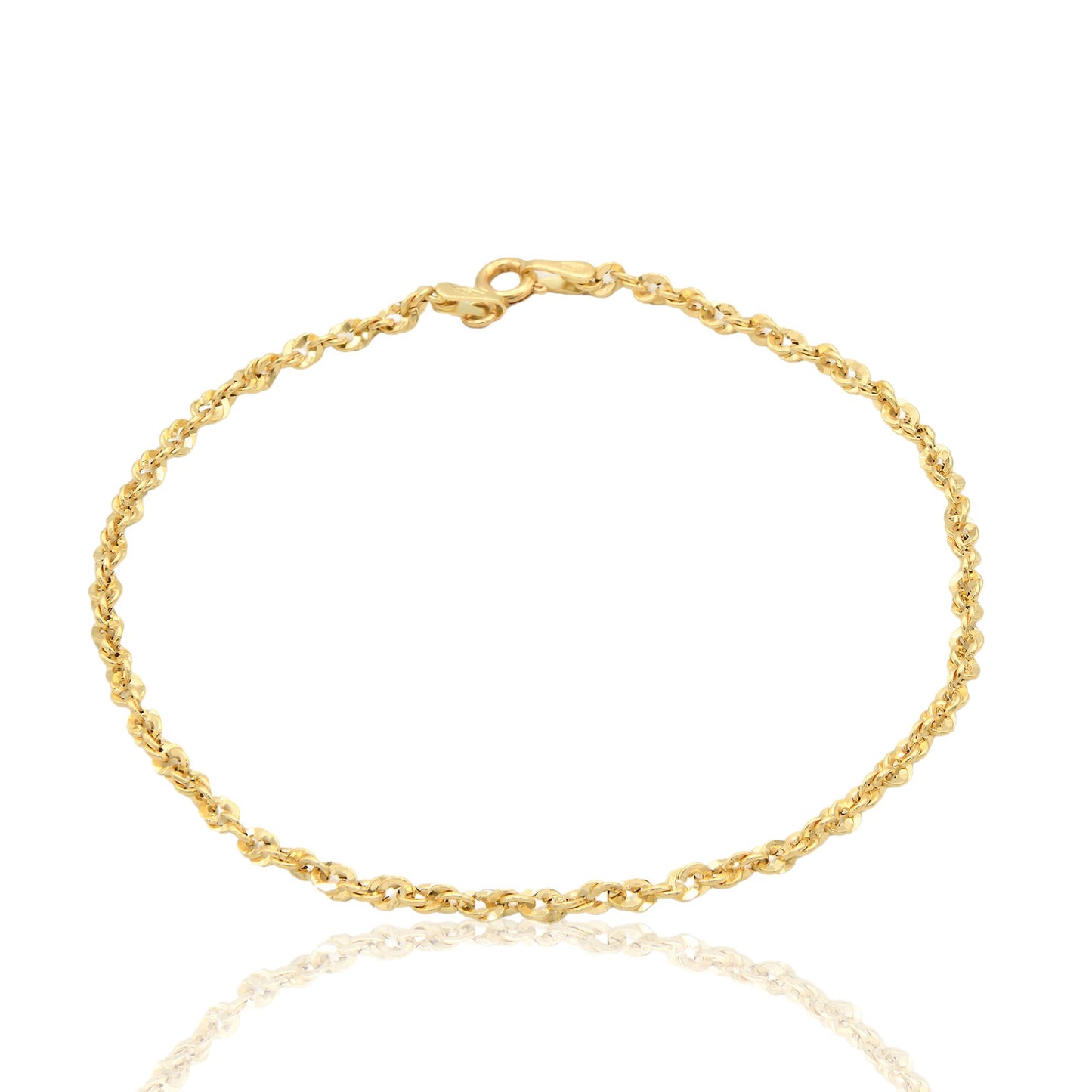 Bracciale Oro Giallo Oro 18 carati Iride 030 Solo Oro cm 19