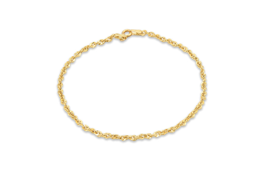 Bracciale Oro Giallo Oro 18 carati Iride 030 Solo Oro cm 18