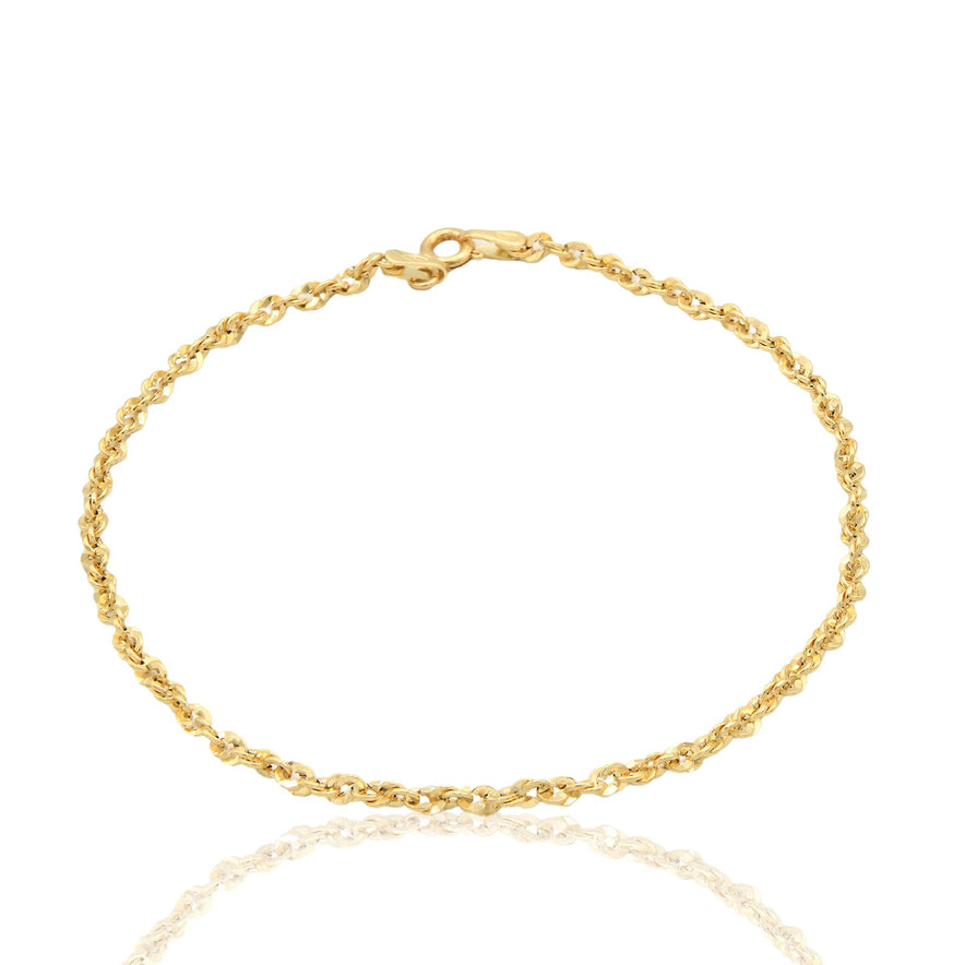 Bracciale Oro Giallo Oro 18 carati Iride 030 Solo Oro cm 20