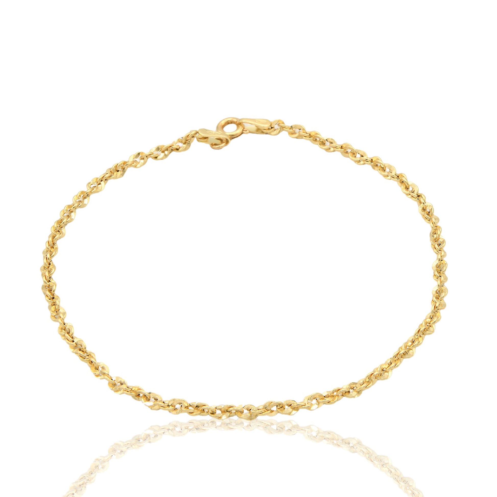 Bracciale Oro Giallo Oro 18 carati Iride 030 Solo Oro cm 21