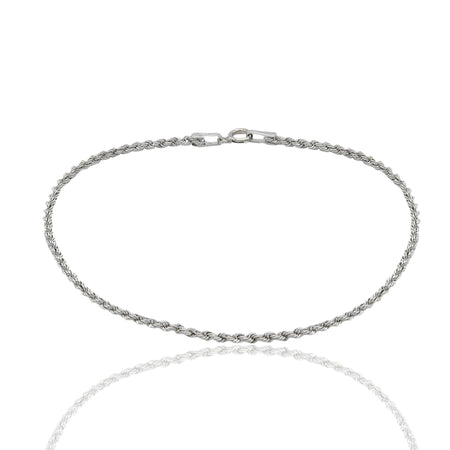 Bracciale Oro Bianco Oro 18 carati Laser 030 Solo Oro cm. 21