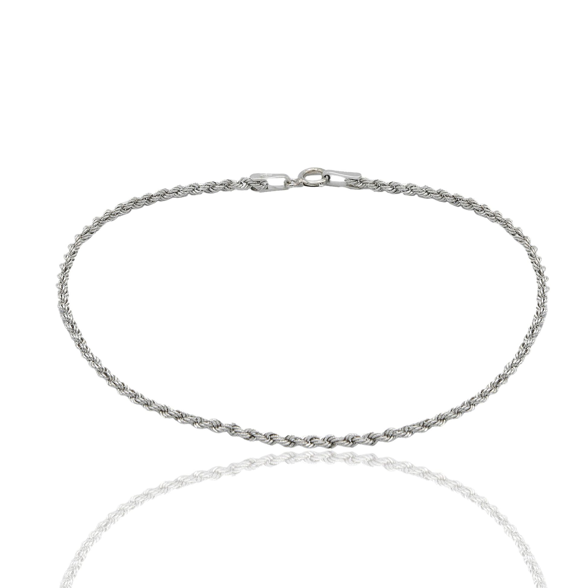 Bracciale Oro Bianco Oro 18 carati Laser 030 Solo Oro cm. 19