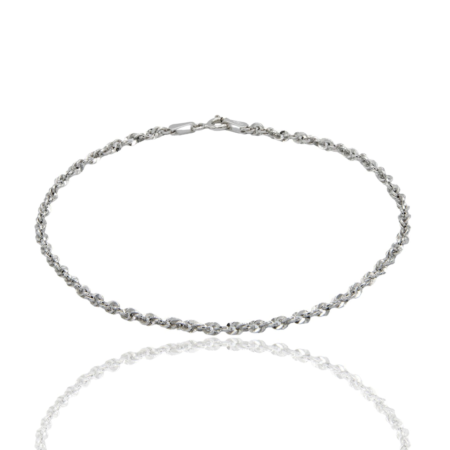 Bracciale Oro Bianco Oro 18 carati Iride 030 Solo Oro cm. 19