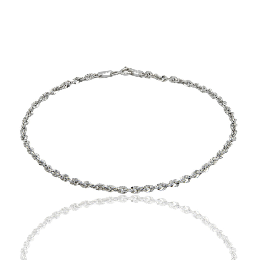 Bracciale Oro Bianco Oro 18 carati Iride 030 Solo Oro cm. 19