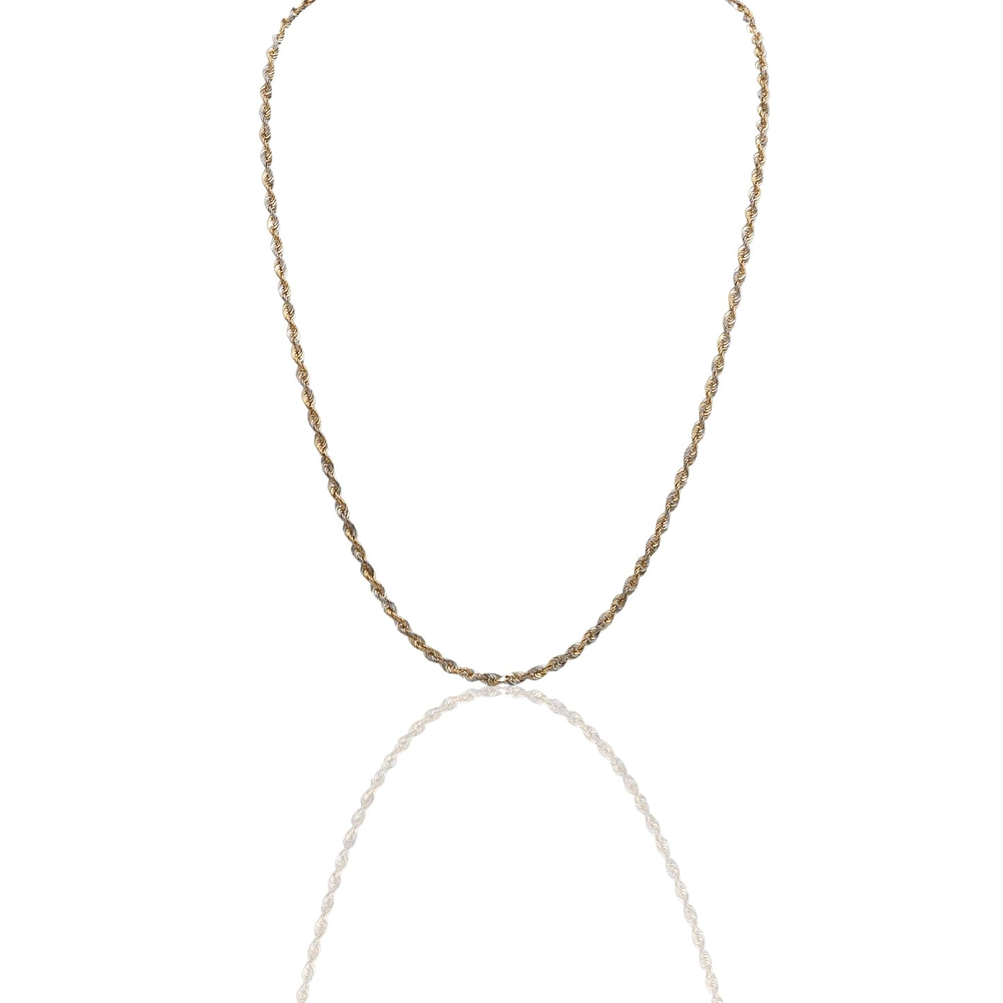 Collana Oro Giallo Oro Bianco Oro 18 carati America 030 Solo Oro