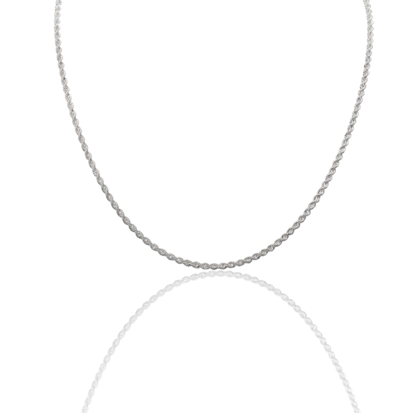 Collana Oro Bianco Oro 18 carati Laser 050 Solo Oro