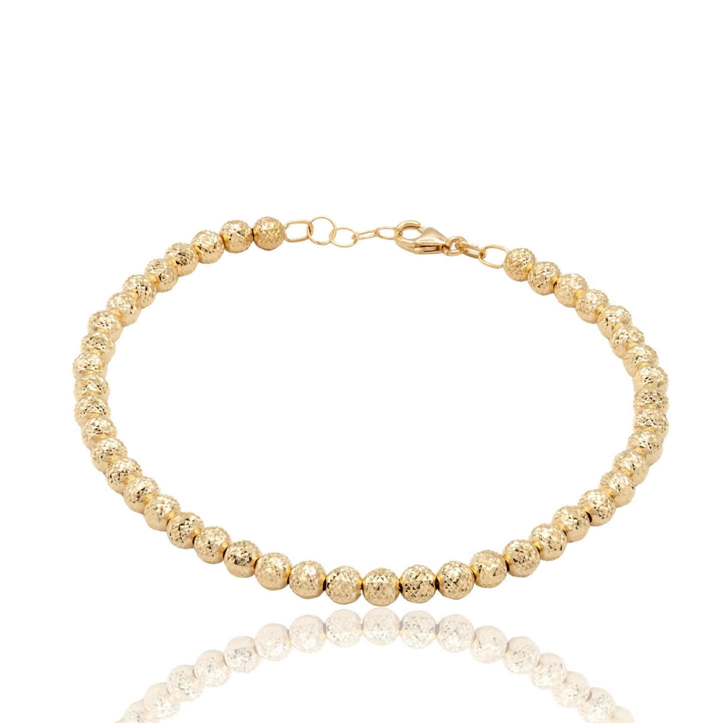 Bracciale Oro Giallo Oro 18 carati Milleluci Solo Oro Sfera 4 mm