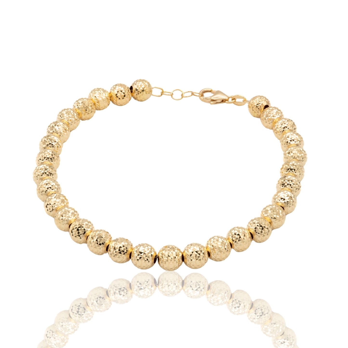 Bracciale Oro Giallo Oro 18 carati Milleluci Solo Oro Sfera 6 mm