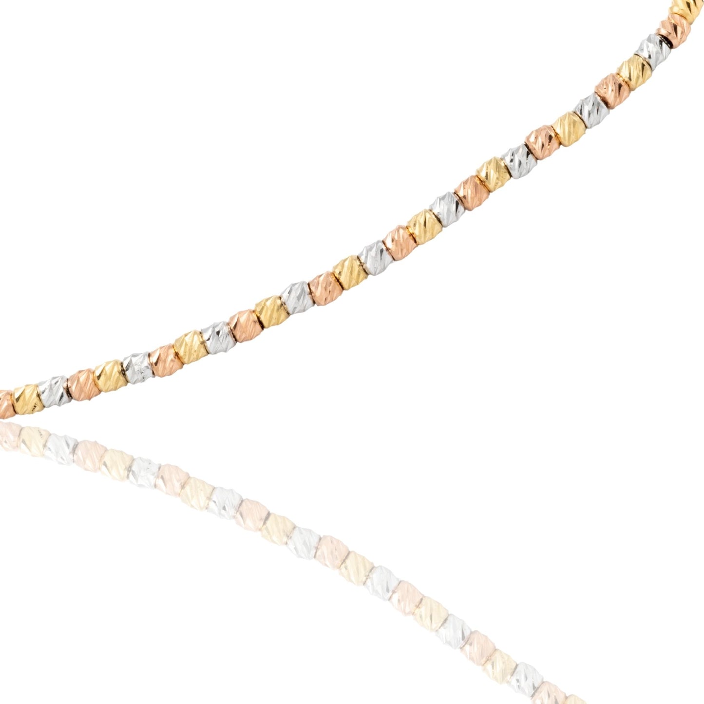 Bracciale Oro Bianco, Oro Giallo, Oro Rosa Oro 18 carati Slash Solo Oro Sfera 1,5 mm