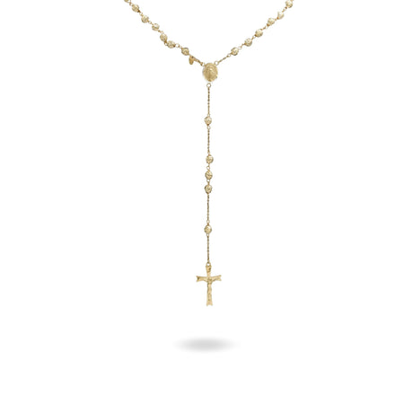 Collana Oro Giallo Oro 18 carati Rosario Milleluci Solo Oro cm.60 Sfera 5 mm