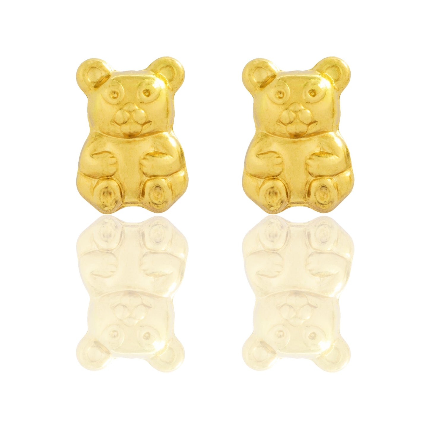 Orecchini Oro Giallo Oro 18 carati Orsetto Solo Oro