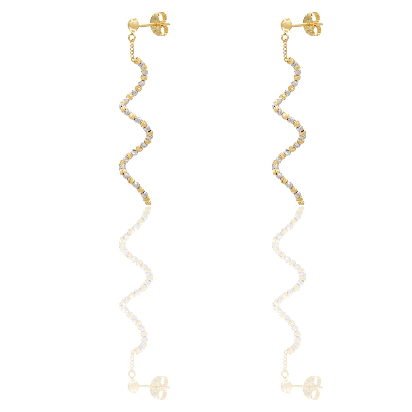 ORECCHINI DONNA SPIRALE SFERA SLASH