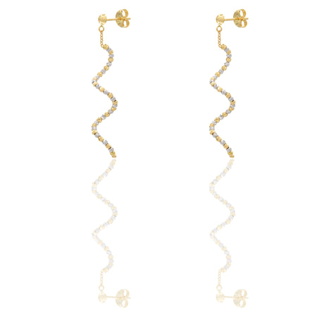 ORECCHINI DONNA SPIRALE SFERA SLASH