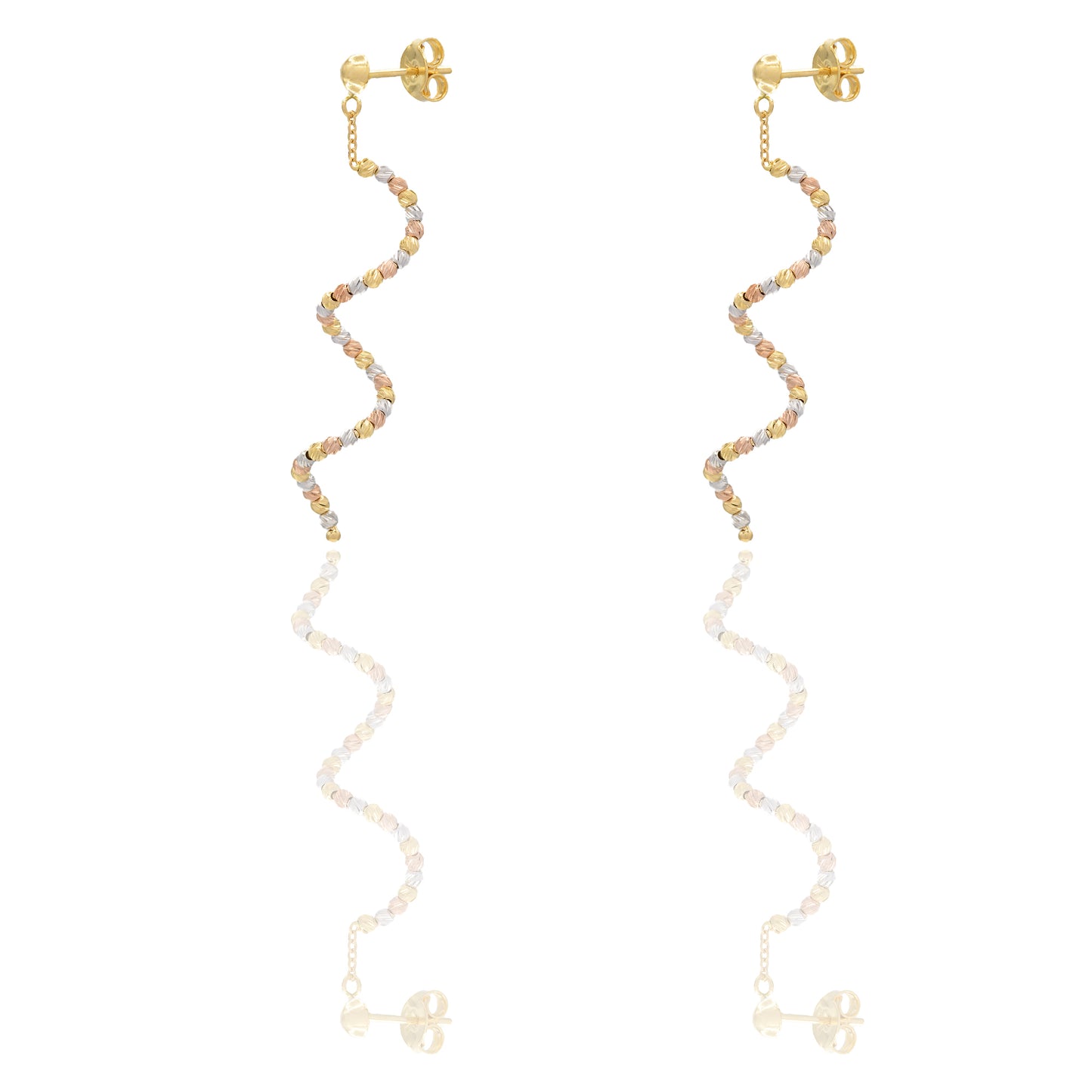 ORECCHINI DONNA SPIRALE SFERA SLASH