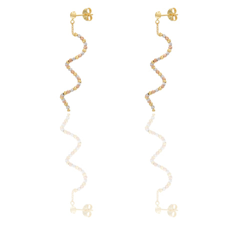 ORECCHINI DONNA SPIRALE SFERA SLASH