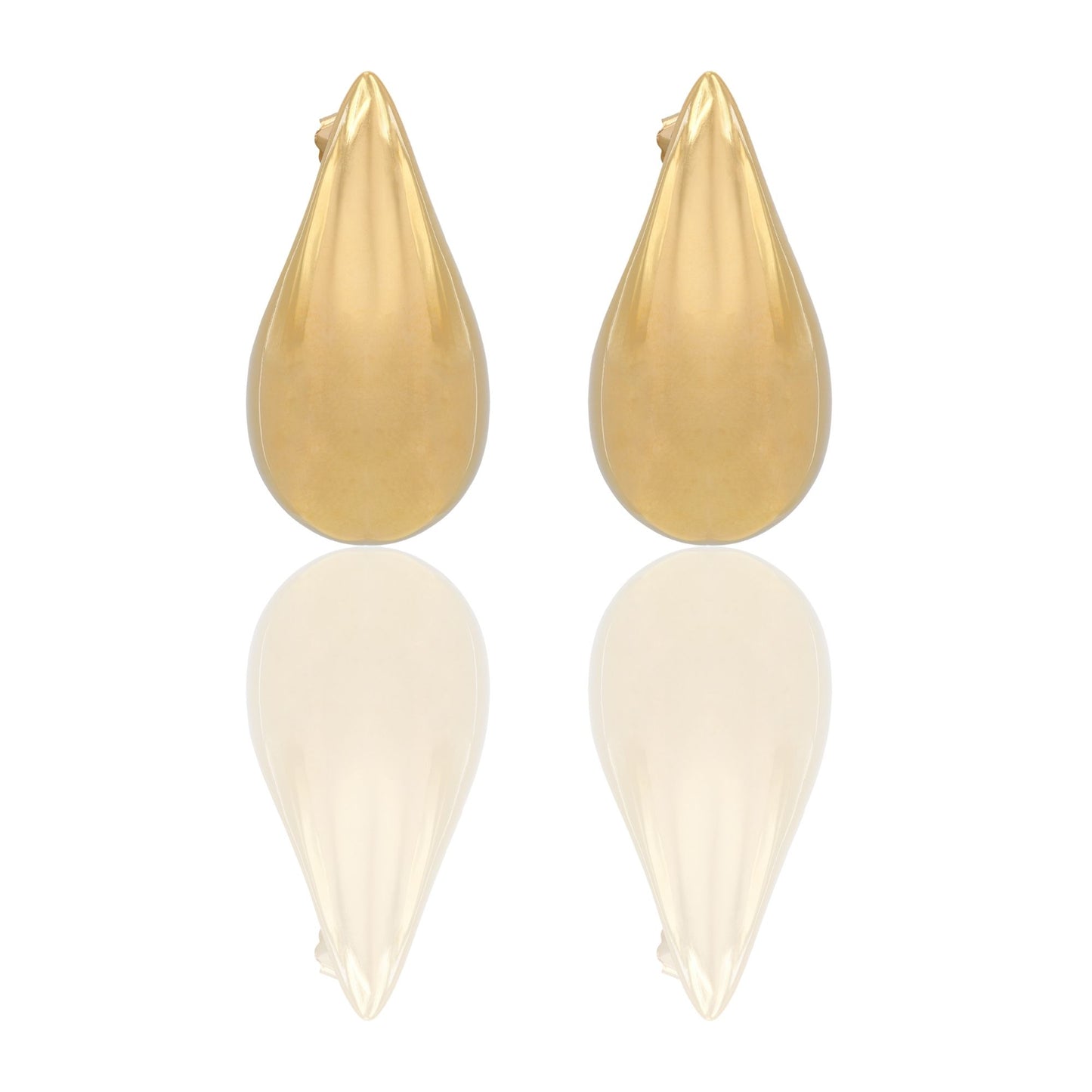 Orecchini Oro Giallo Oro 18 carati Goccia Aqua Solo Oro