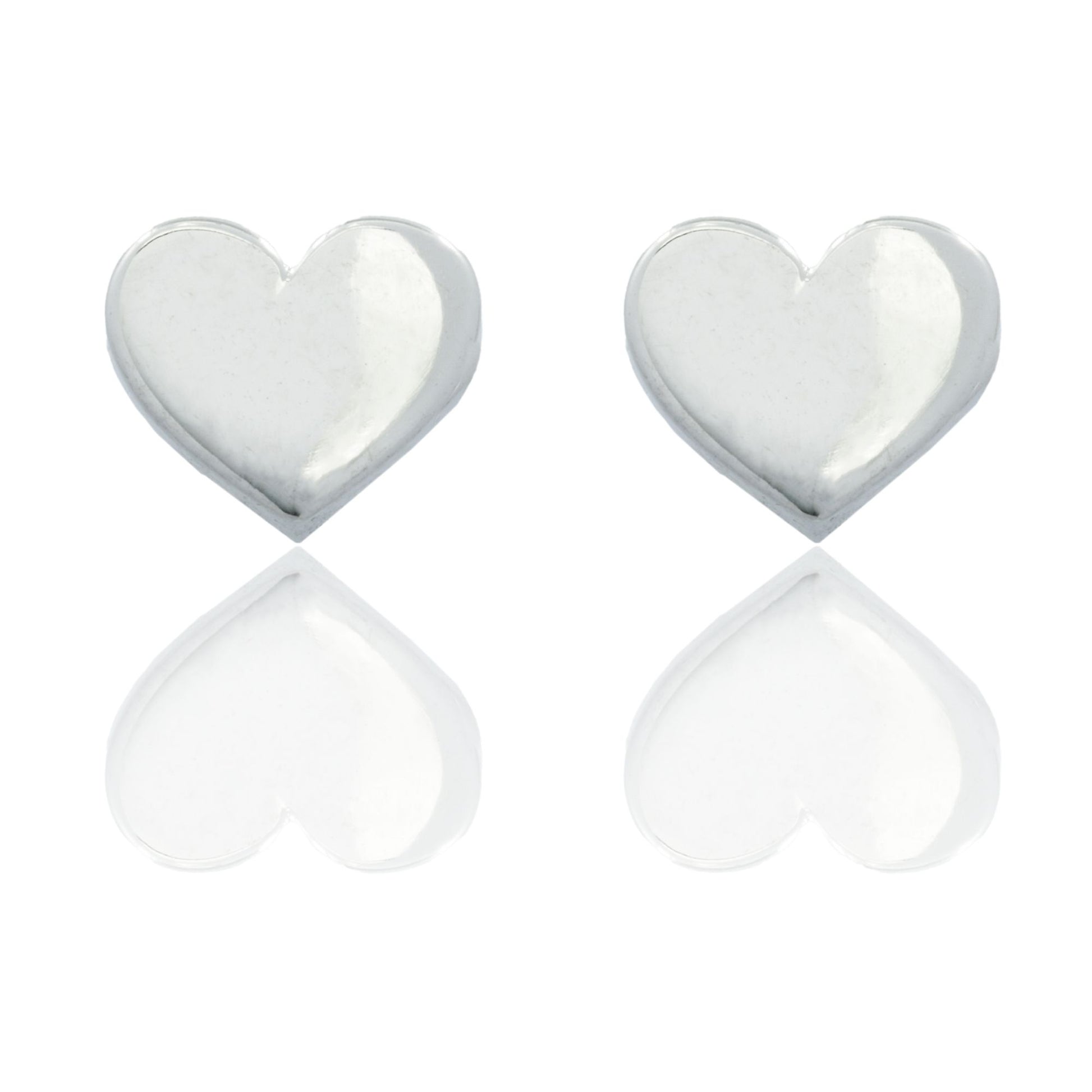 Orecchini Oro Bianco Oro 18 carati Cuore Solo Oro