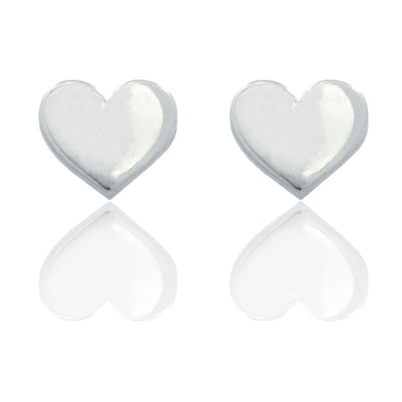 Orecchini Oro Bianco Oro 18 carati Cuore Solo Oro