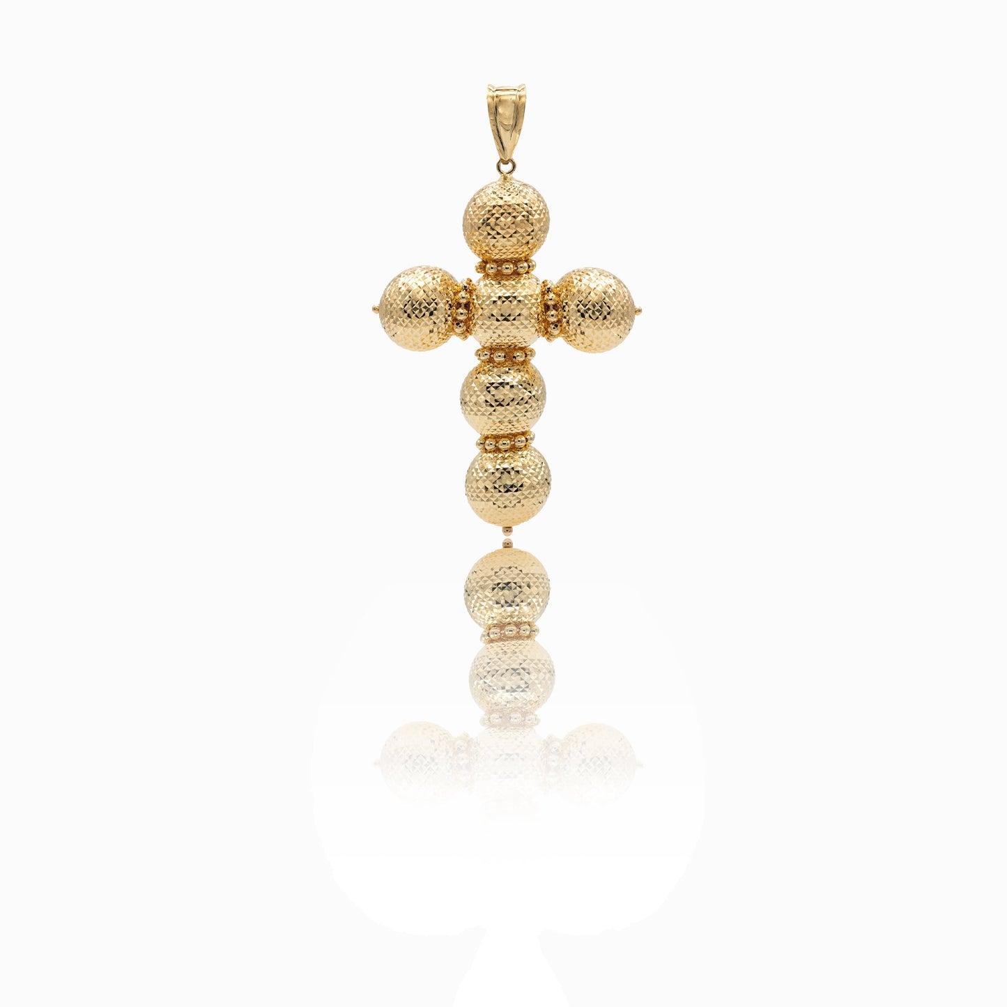 Ciondolo Oro Giallo Oro 18 carati Croce Milleluci Solo Oro cm.7x4,5