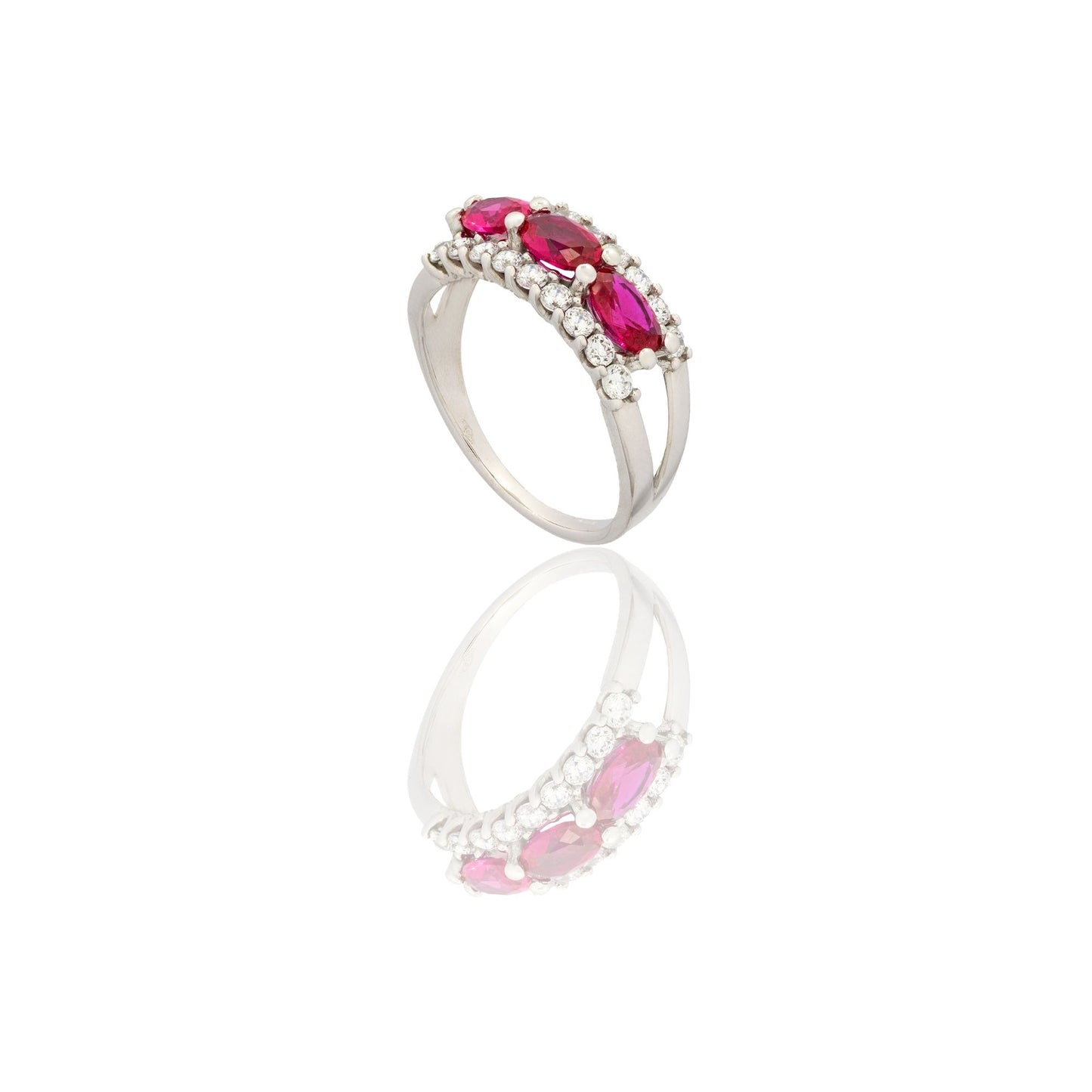 ANELLO DONNA TRILOGY CON PAVE'