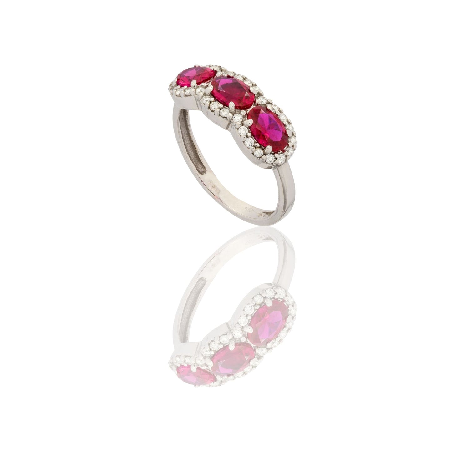 ANELLO DONNA TRILOGY CON PAVE'