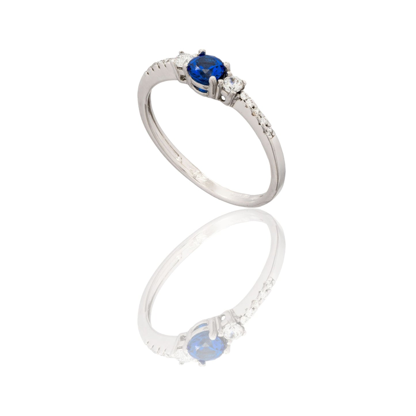 ANELLO DONNA MEZZA VERETTA CON CENTRALE