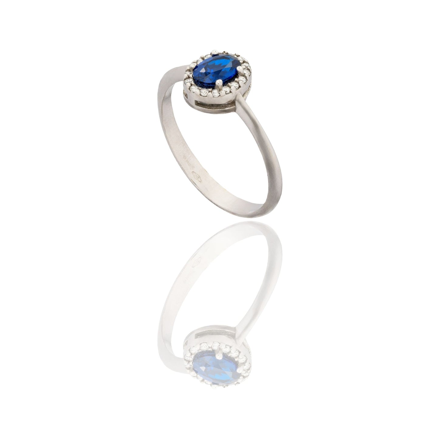 ANELLO DONNA OVALE CENTRO E CONTORNO