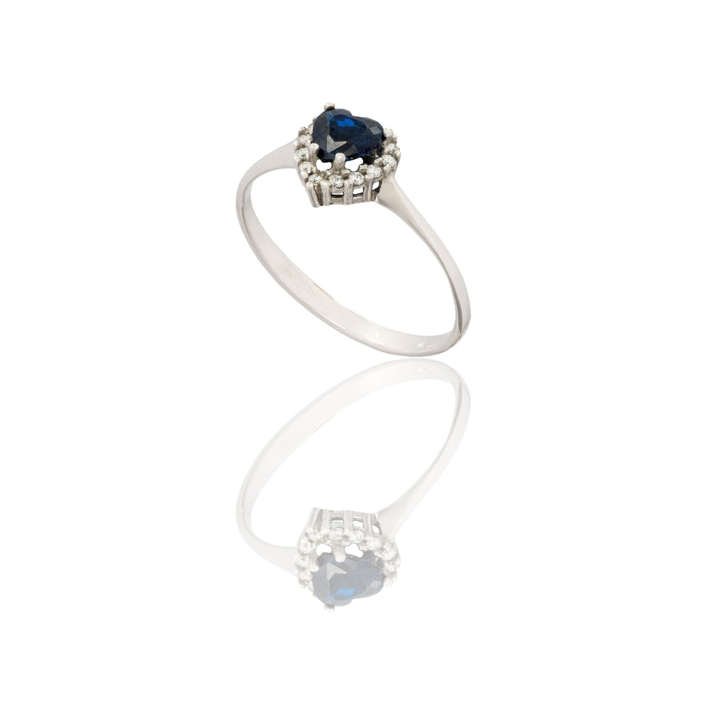 ANELLO DONNA CUORE CENTRO E CONTORNO